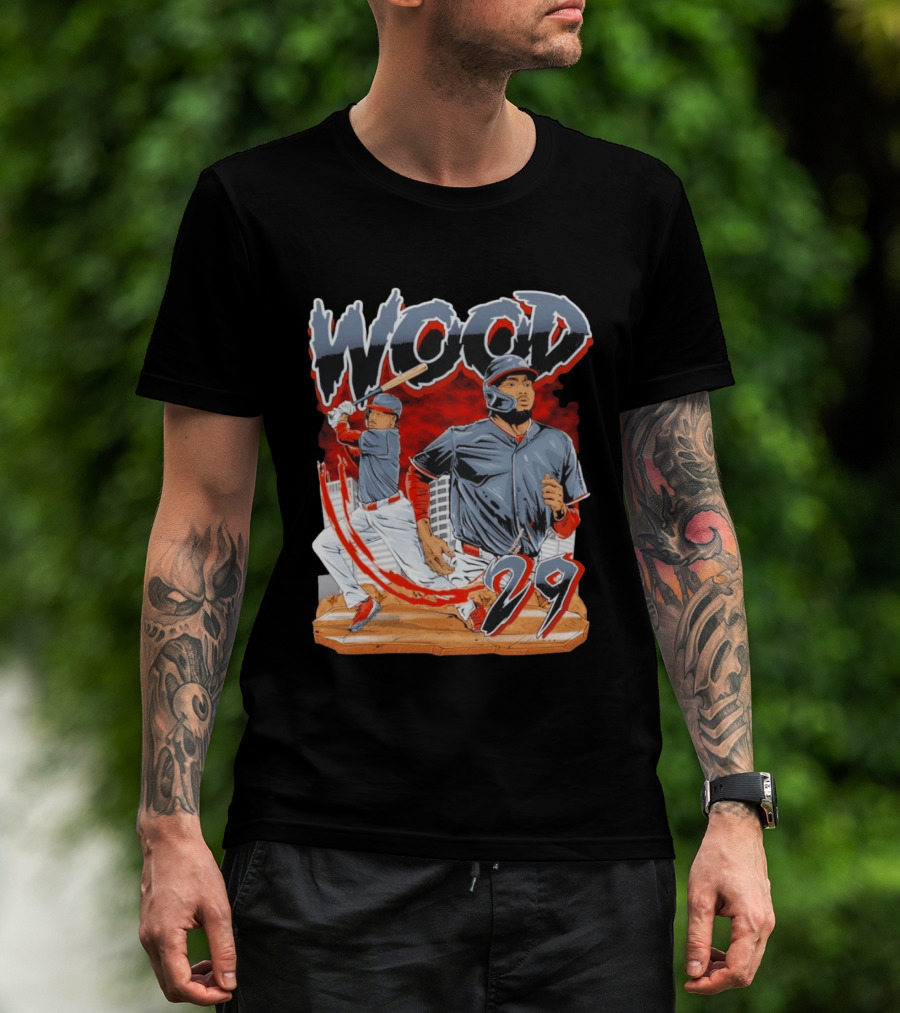 Wood 29 Baseball Euphoria Debut Action Scene T-Shirt