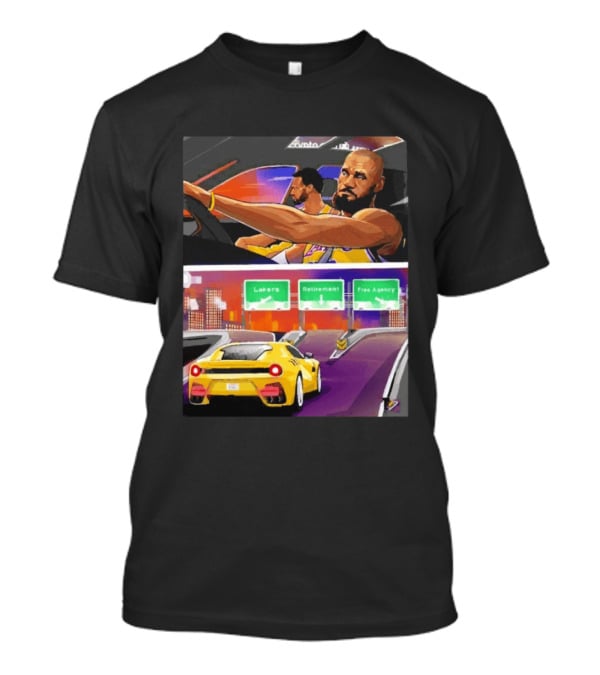Lakers Lebron James Path: Retirement Versus Free Agency Decision Journey T-Shirt