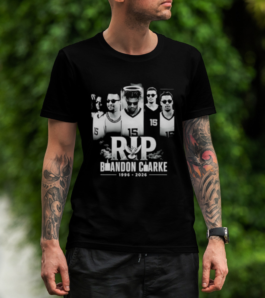 RIP Brandon Clarke 1996 2026 Commemorative Basketball T-Shirt