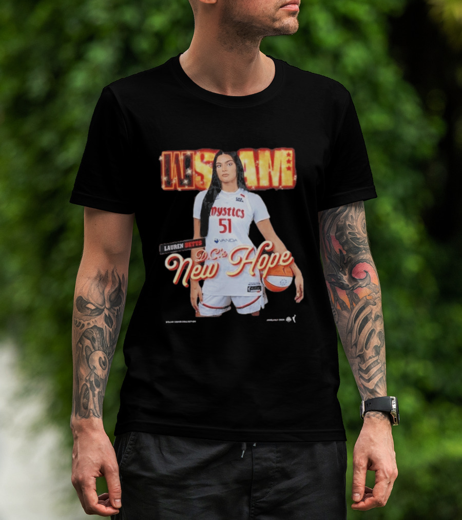 SLAM 262 Washington Mystics Lauren Betts DC's New Hope T-Shirt
