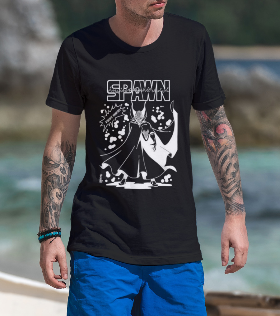 Spawn First Issue Comic Artwork Cover Retro 90s T-Shirt