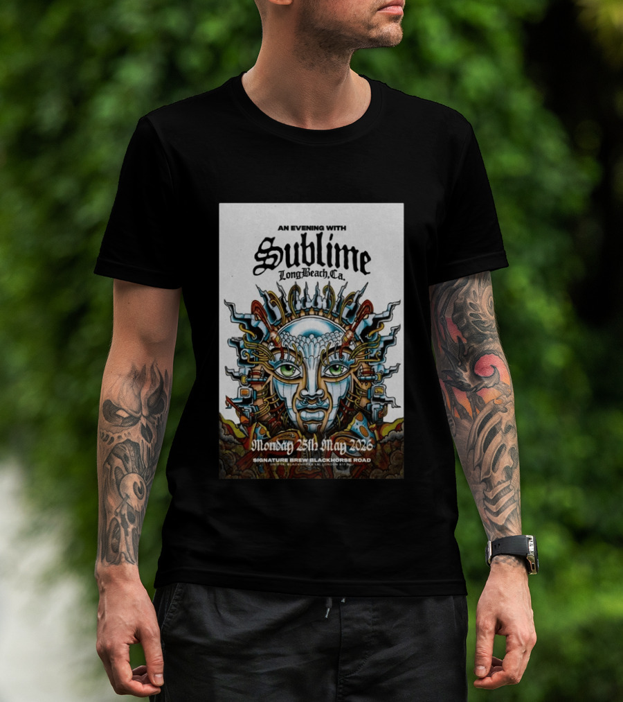 An Evening With Sublime Signature Brew Blackhorse Road Long Beach CA May 25 2026 T-Shirt