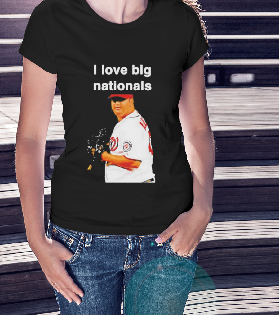 Todd Coffey Washington Nationals I Love Big Nationals White Jersey T-Shirt