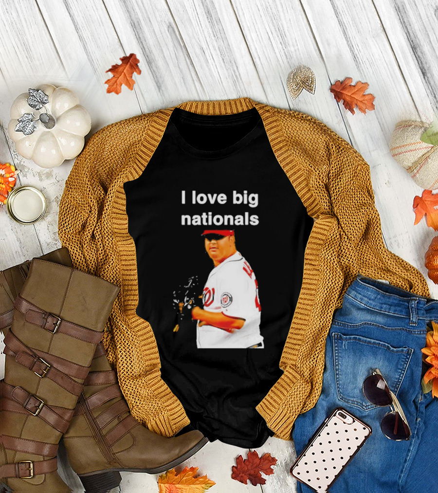 Todd Coffey Washington Nationals I Love Big Nationals White Jersey T-Shirt