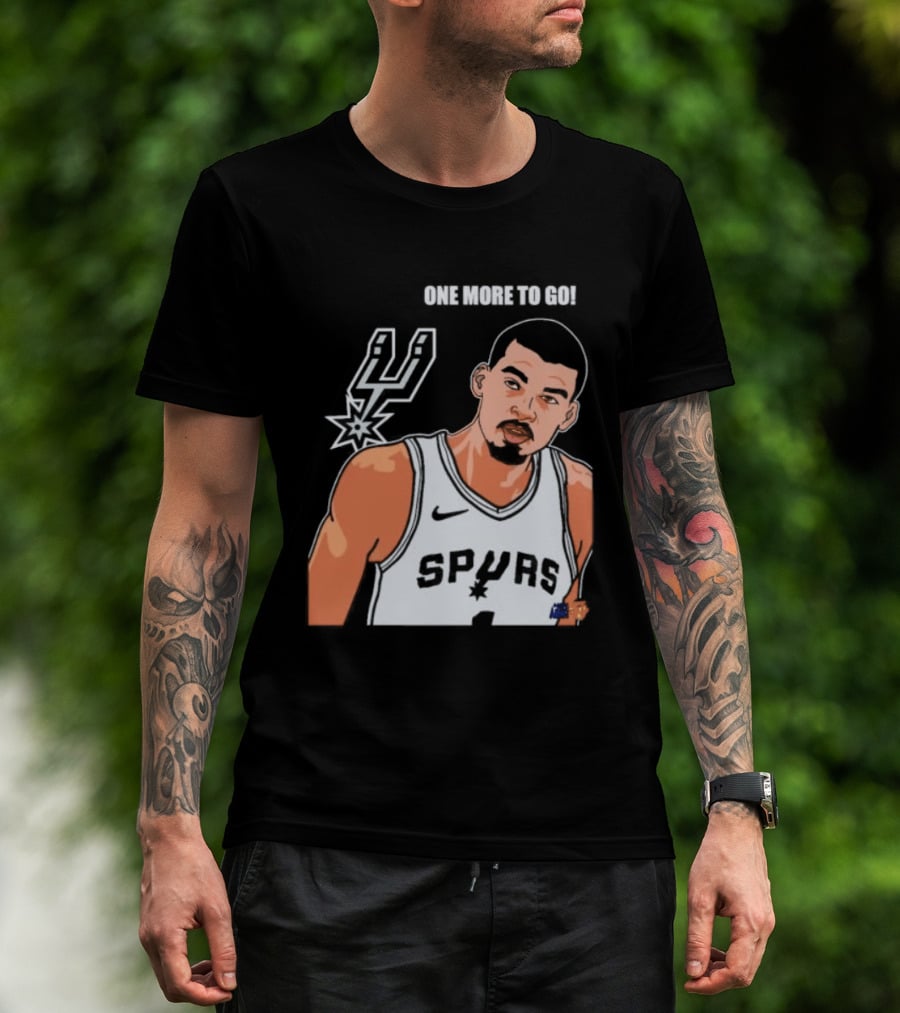 Victor Wembanyama San Antonio Spurs One More To Go T-Shirt
