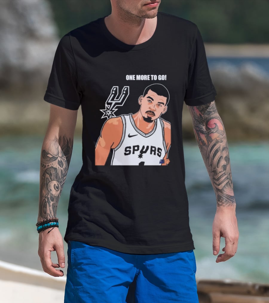 Victor Wembanyama San Antonio Spurs One More To Go T-Shirt