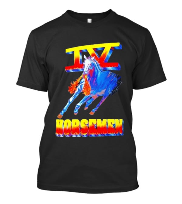 Four Horsemen WWE 90s IV Fiery Horse Retro Wrestling T-Shirt