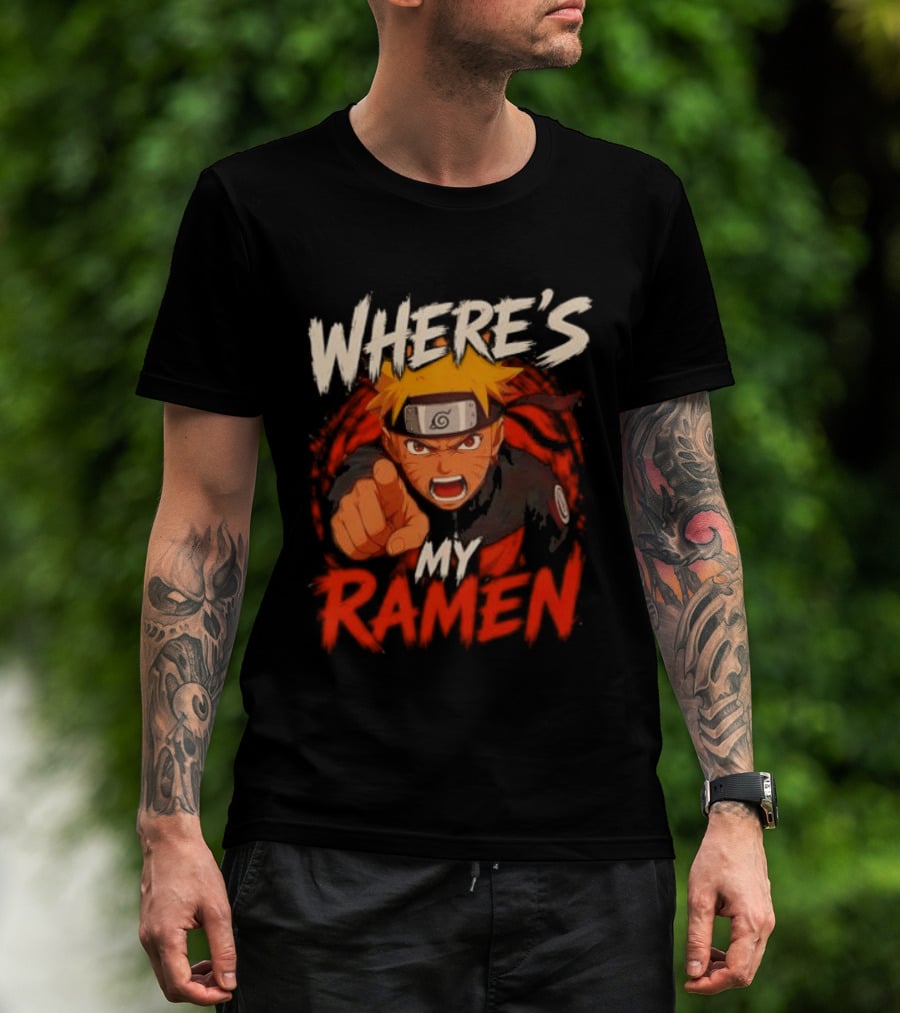 Where's My Ramen Naruto T-Shirt