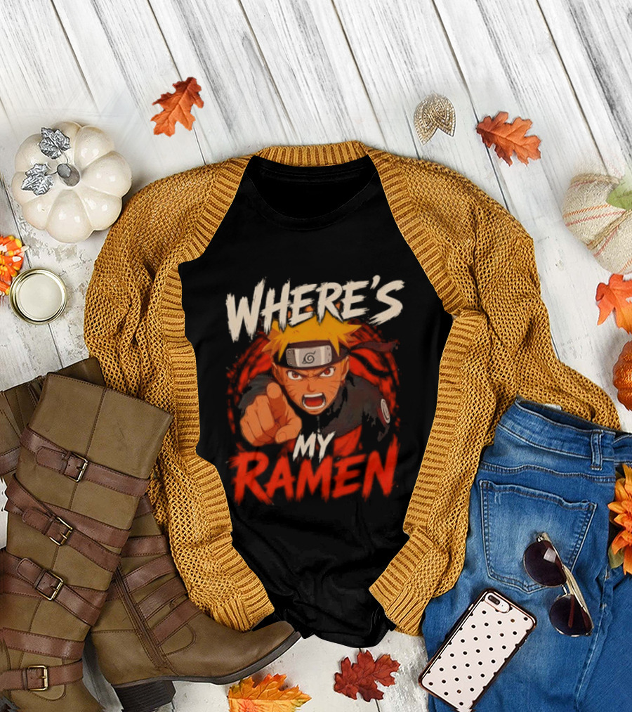 Where's my Ramen Naruto T-Shirt