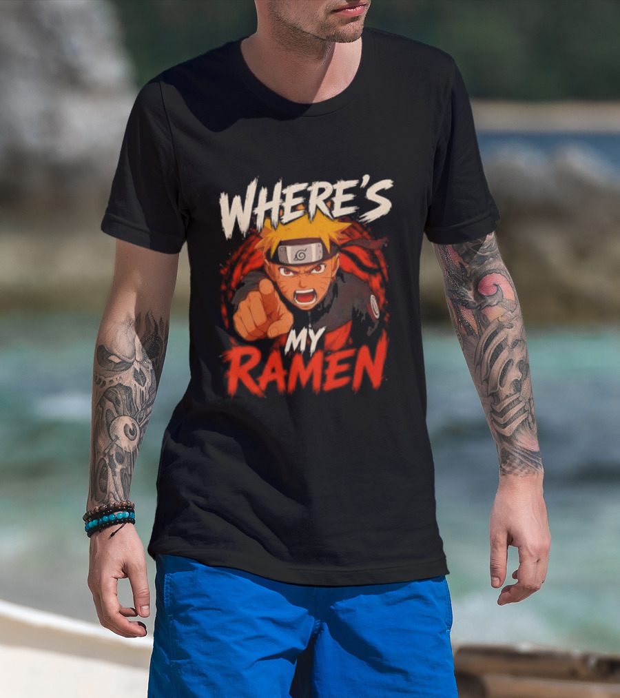 Where's My Ramen Naruto T-Shirt