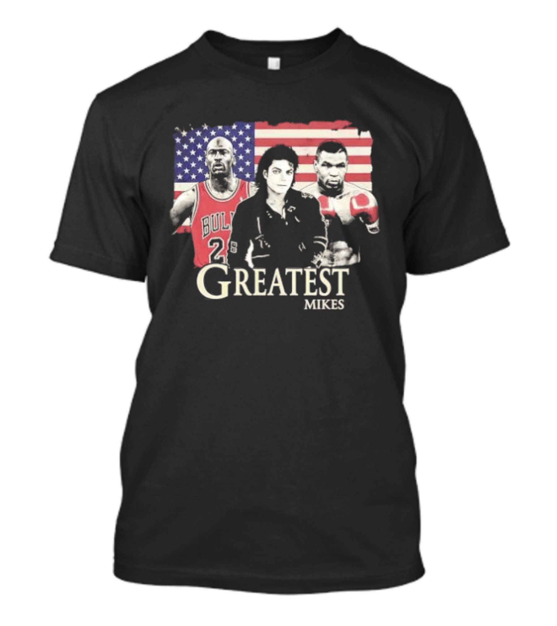 Greatest Mikes Jordan Jackson Tyson American Flag 2026 T-Shirt