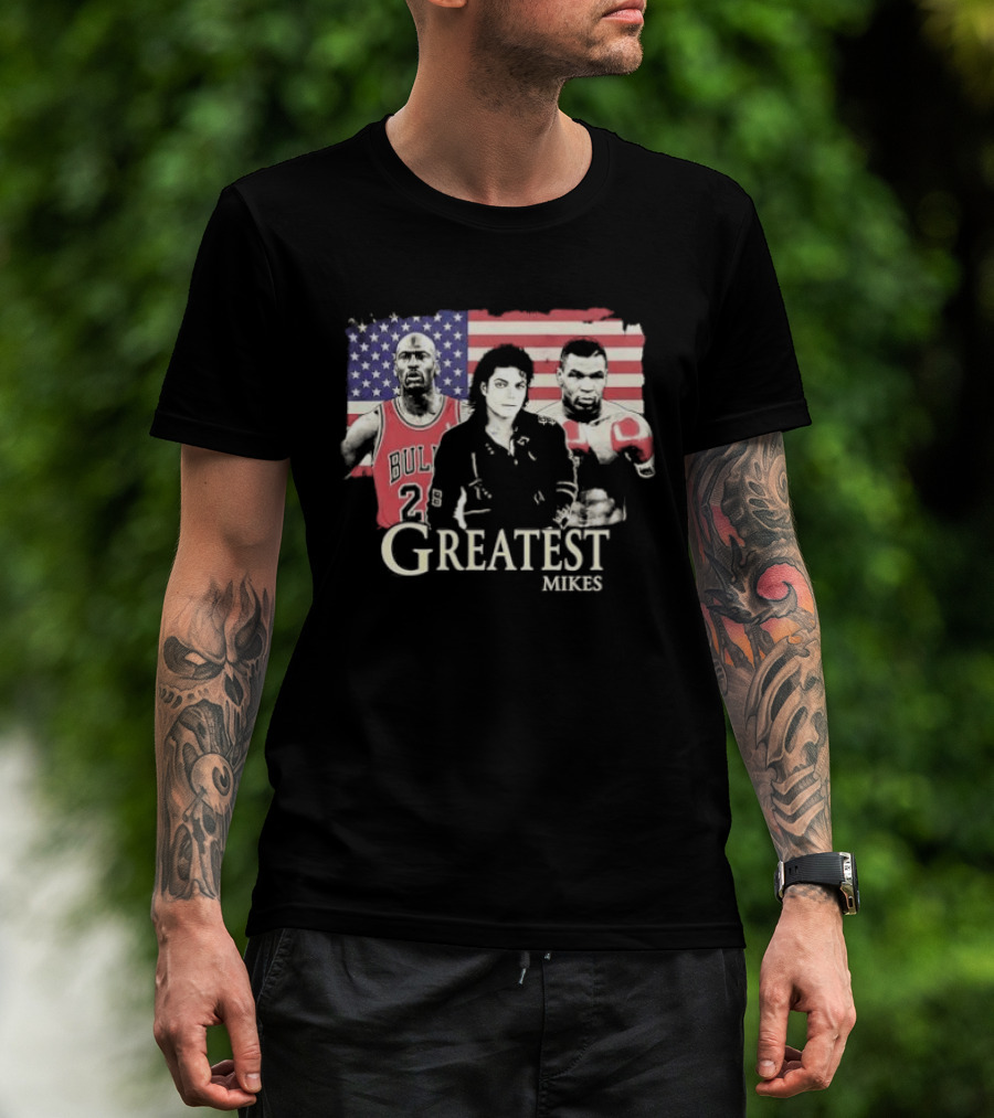 Greatest Mikes Jordan Jackson Tyson American Flag 2026 T-Shirt