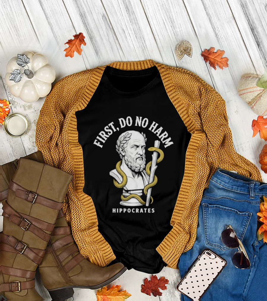 First Do No Harm Hippocrates Ancient Greek Physician T-Shirt