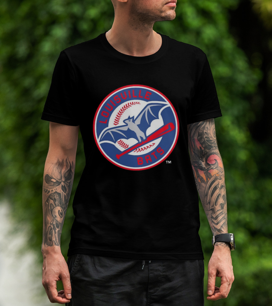 Louisville Bats MiLB Baseball Bat And Flying Bat T-Shirt