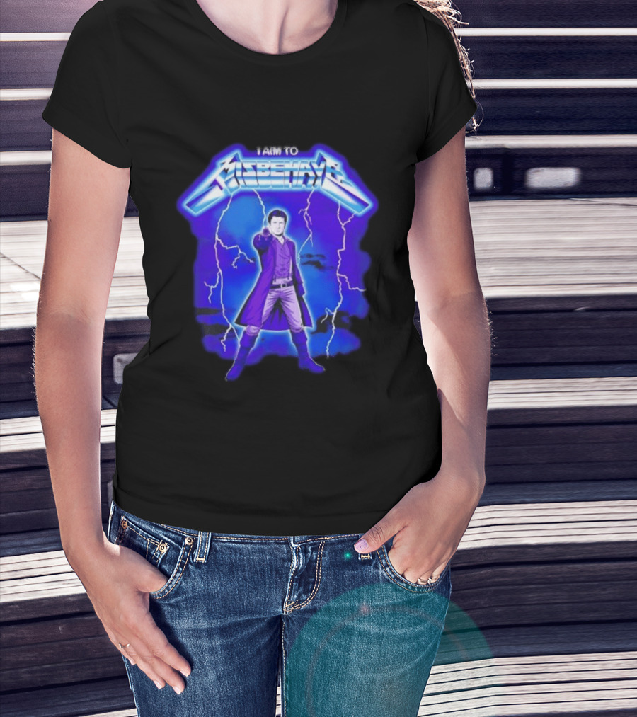 Firefly Malcolm Reynolds I Aim To Misbehave Electric T-Shirt