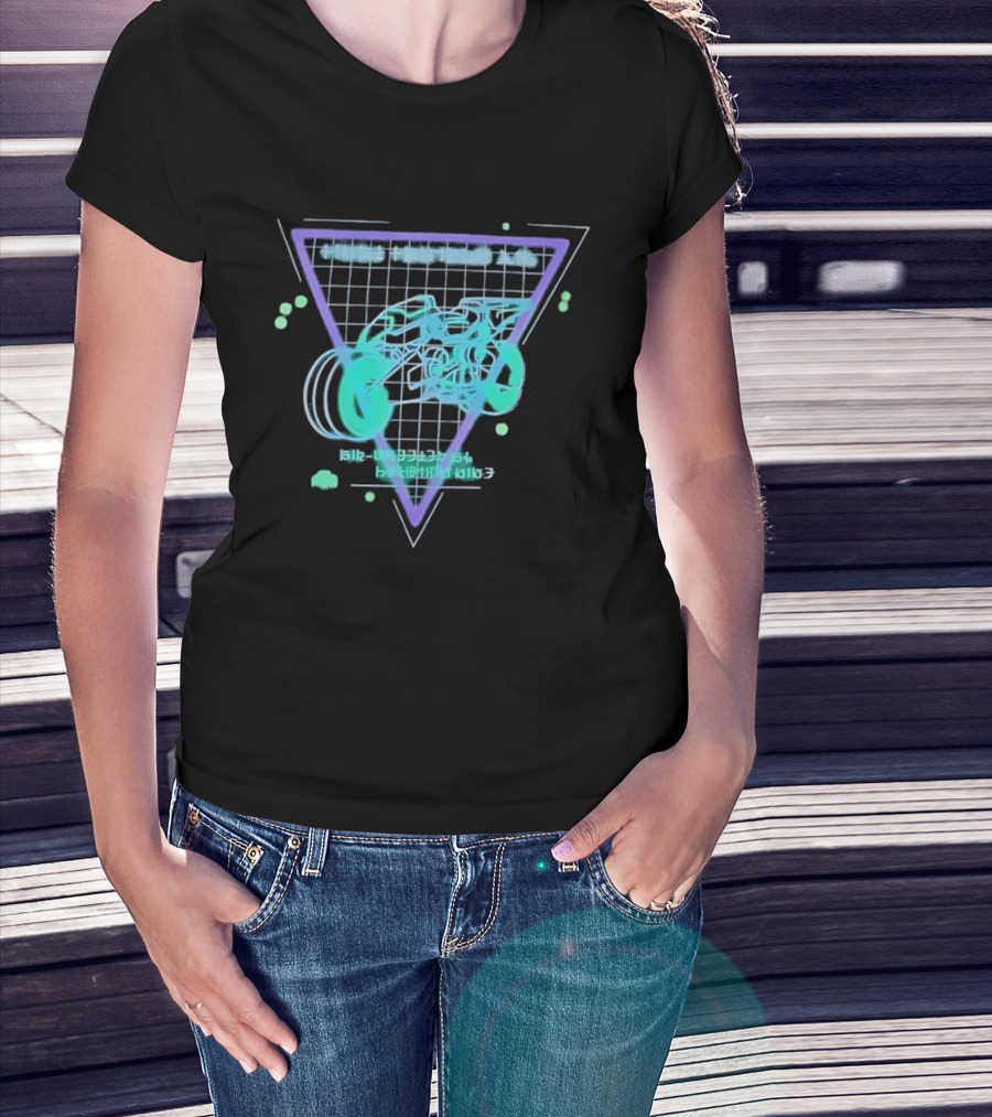 Air Wheeler A9 Final Fantasy XIV Retro Neon Aesthetic T-Shirt
