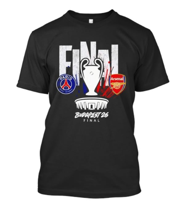 Paris Saint Germain Arsenal Final 2026 Budapest UCL T-Shirt