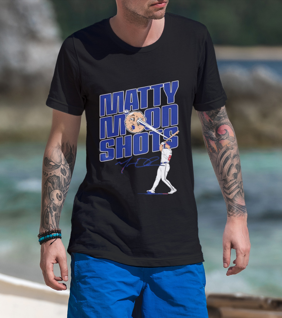 Matty Moonshots Matt Olson Baseball Signature Chop House Atlanta T-Shirt