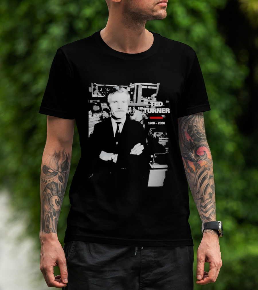 Rest In Peace Ted Turner 1938 2026 Newsroom T-Shirt