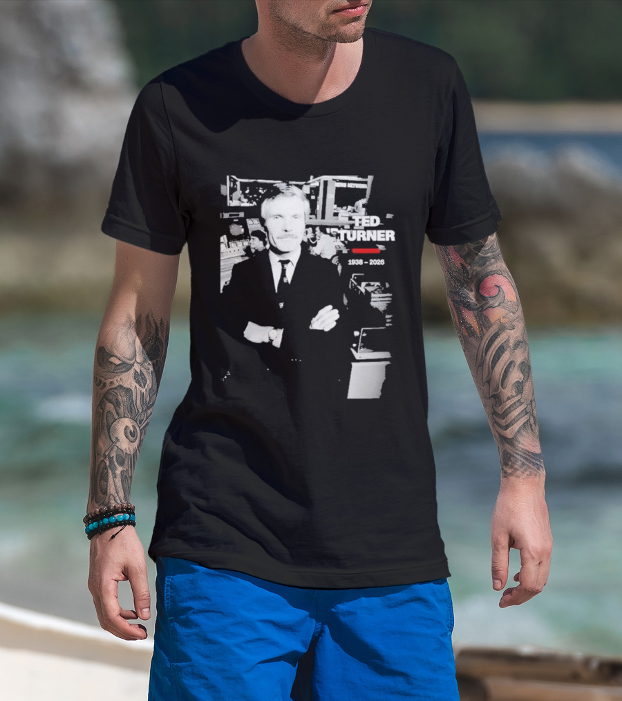Rest In Peace Ted Turner 1938 2026 Newsroom T-Shirt