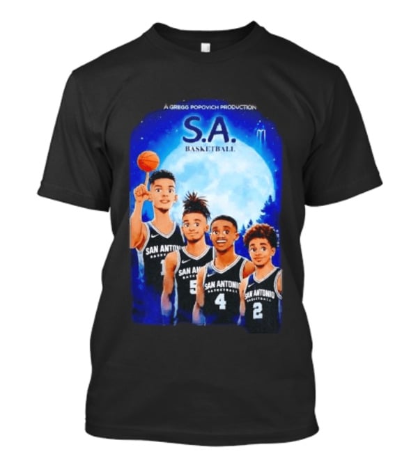 S.A. Basketball San Antonio Spurs A Gregg Popovich Production T-Shirt