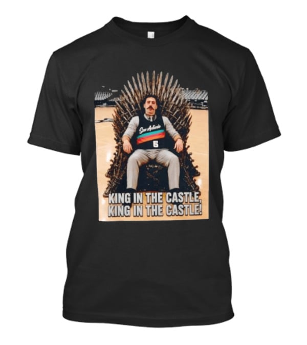 San Antonio Spurs King In The Castle Iron Throne T-Shirt