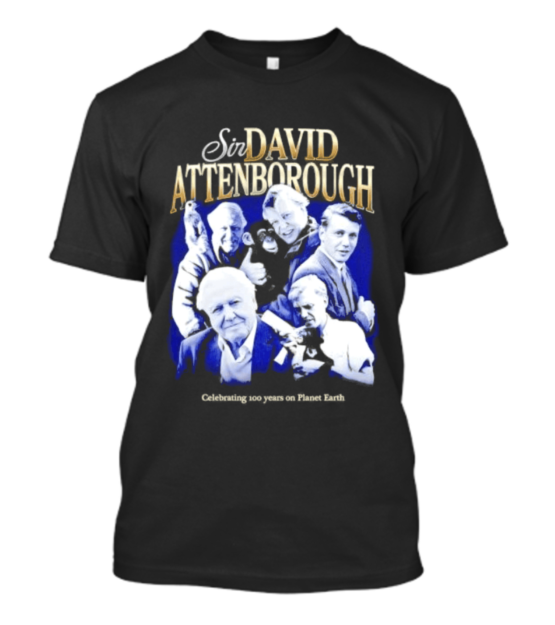 Sir David Attenborough Centennial Celebration On Planet Earth T-Shirt