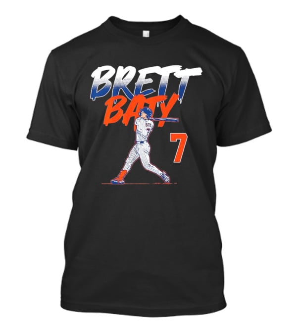 Brett Baty MLB Swing Number 7 T-Shirt
