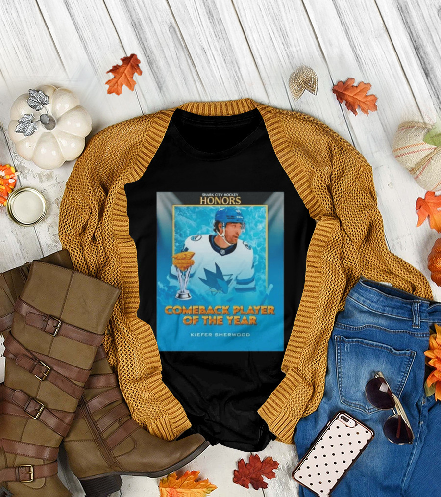 San Jose Sharks Shark City Hockey Honors Kiefer Sherwood Comeback Player of the Year T-Shirt