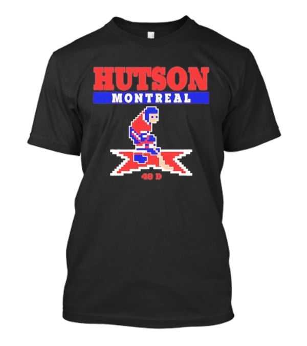 Lane Hutson Montreal 48 D Hockey Pixel T-Shirt