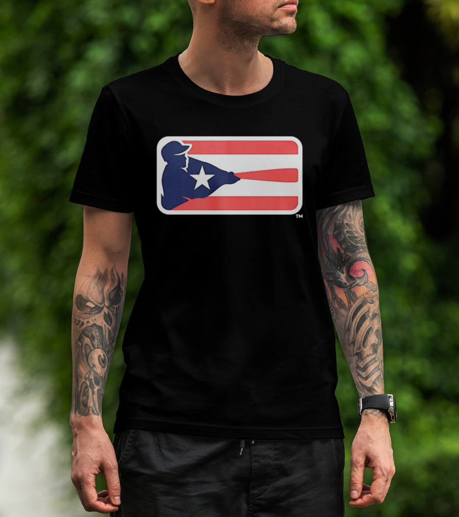 Liga De Béisbol Profesional Roberto Clemente MLB Puerto Rico Flag Baseball Player Star T-Shirt