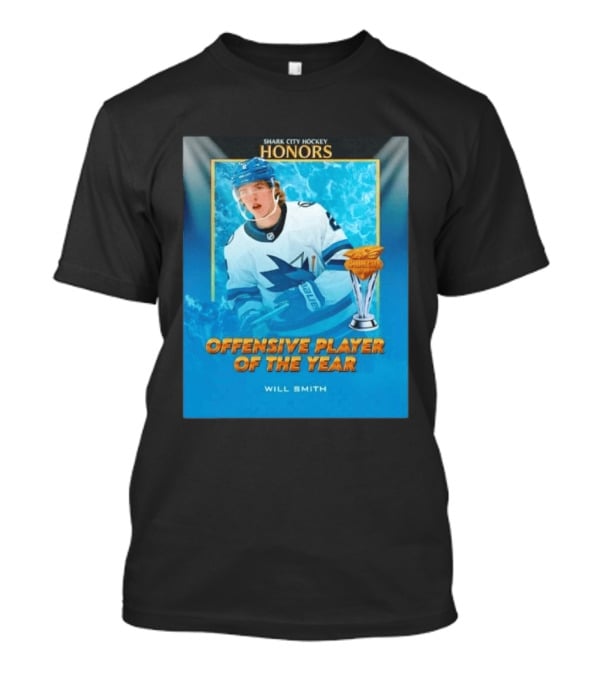 Shark City Hockey Honors Offensive Player Of The Year Will Smith San Jose Sharks T-Shirt