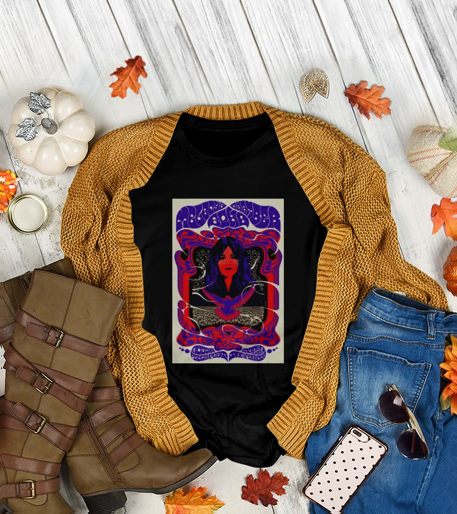 Melody's Echo Chamber Austin Psych Fest 2026 May 9 Austin TX Psychedelic Art Red Purple Woman Bird T-Shirt