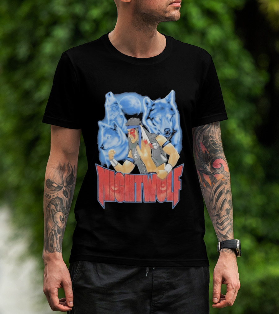 Nightwolf Mortal Kombat Klassic Ultimate MK3 Wolves Moonfighter T-Shirt