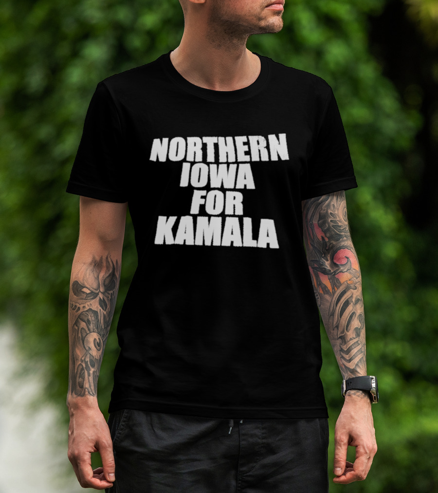 Northern Iowa For Kamala Panthers Supporters T-Shirt