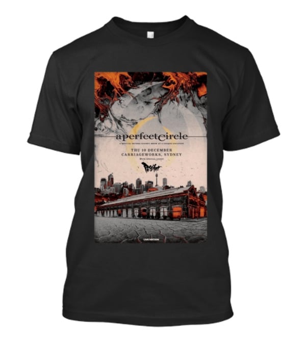 A Perfect Circle Thu 10 December Carriageworks Sydney Special Sunset Show With Puscifer T-Shirt
