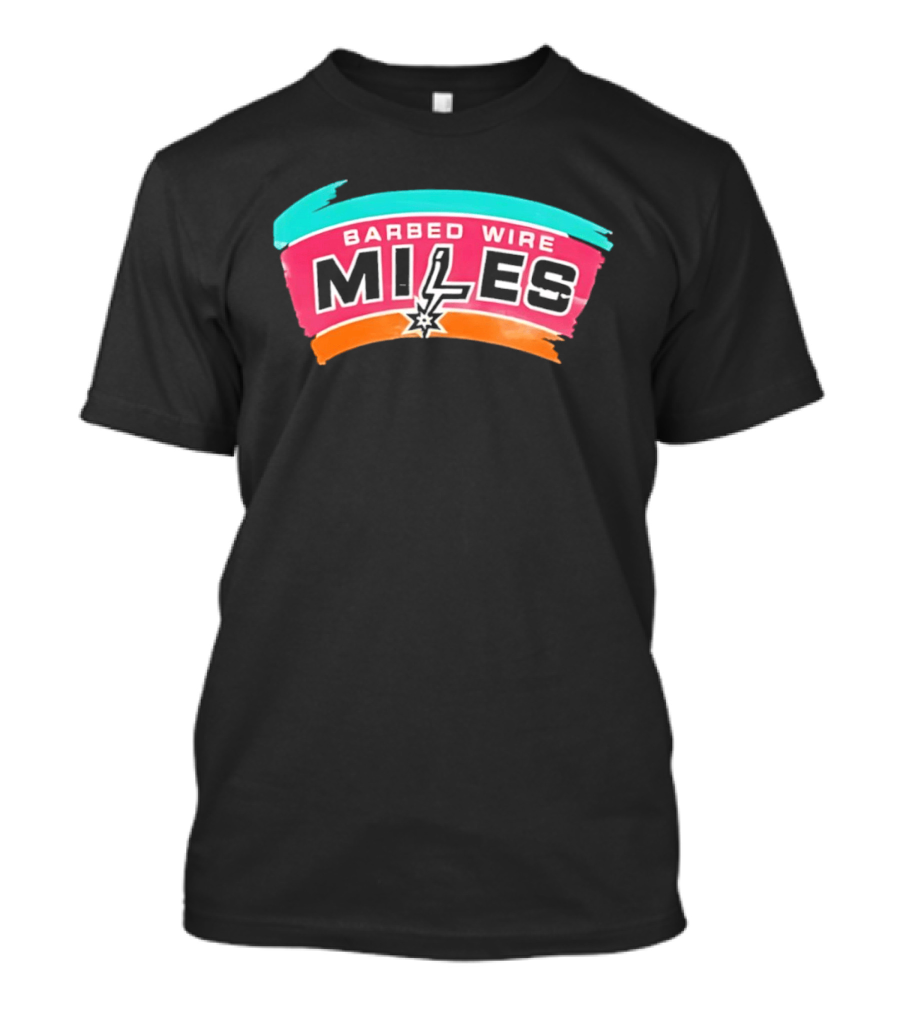 Barbed Wire Miles San Antonio Lightning T-Shirt