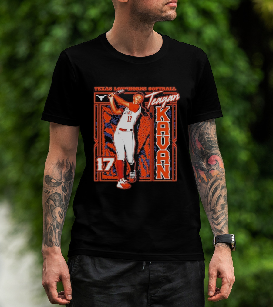 Teagan Kavan 17 Texas Longhorns Softball Team Player T-Shirt