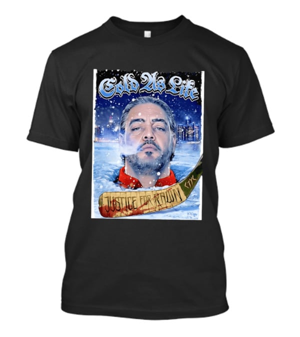 Justice For Pawn Cold As Life Cityscape Hockey Stick T-Shirt