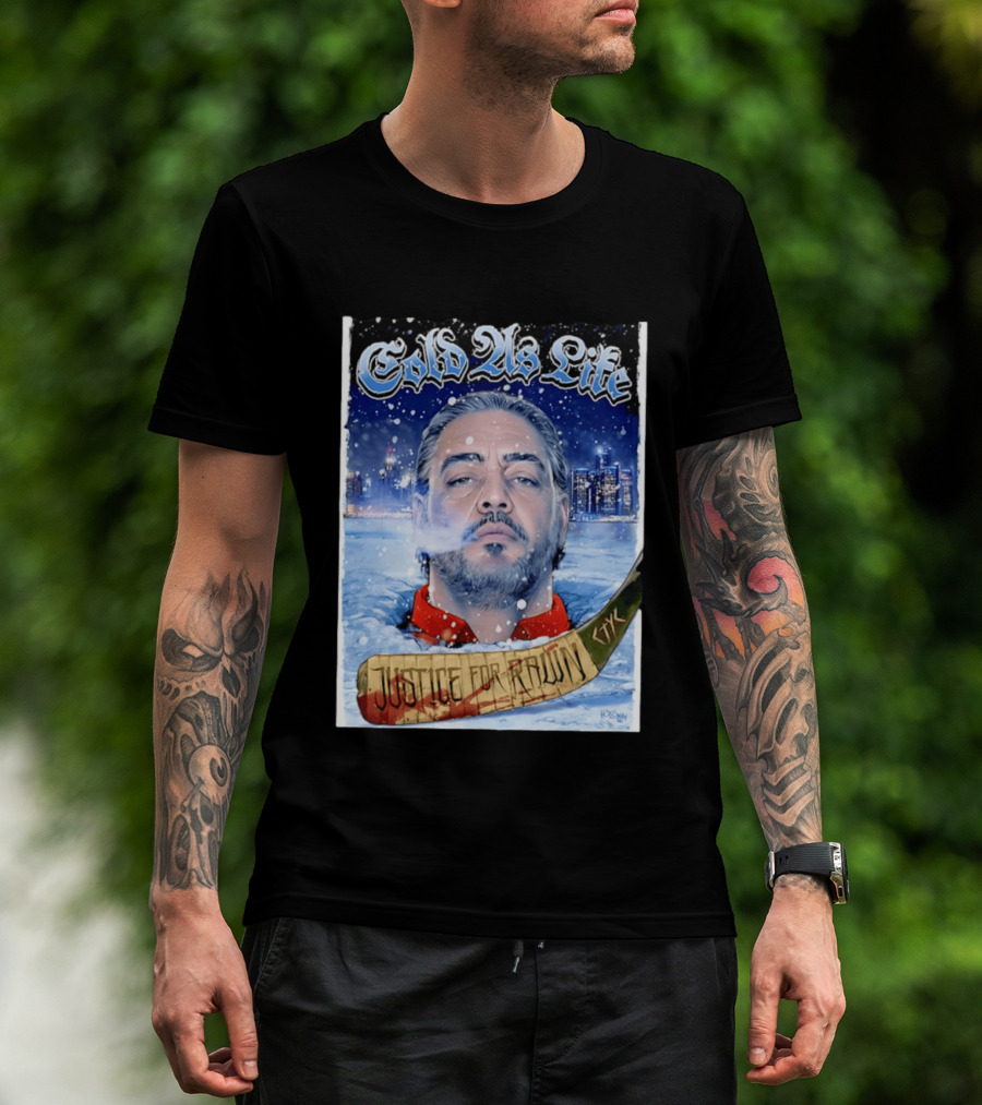 Justice For Pawn Cold As Life Cityscape Hockey Stick T-Shirt