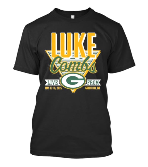 Luke Combs Live May 15 16 2026 Green Bay Wisconsin Packers T-Shirt