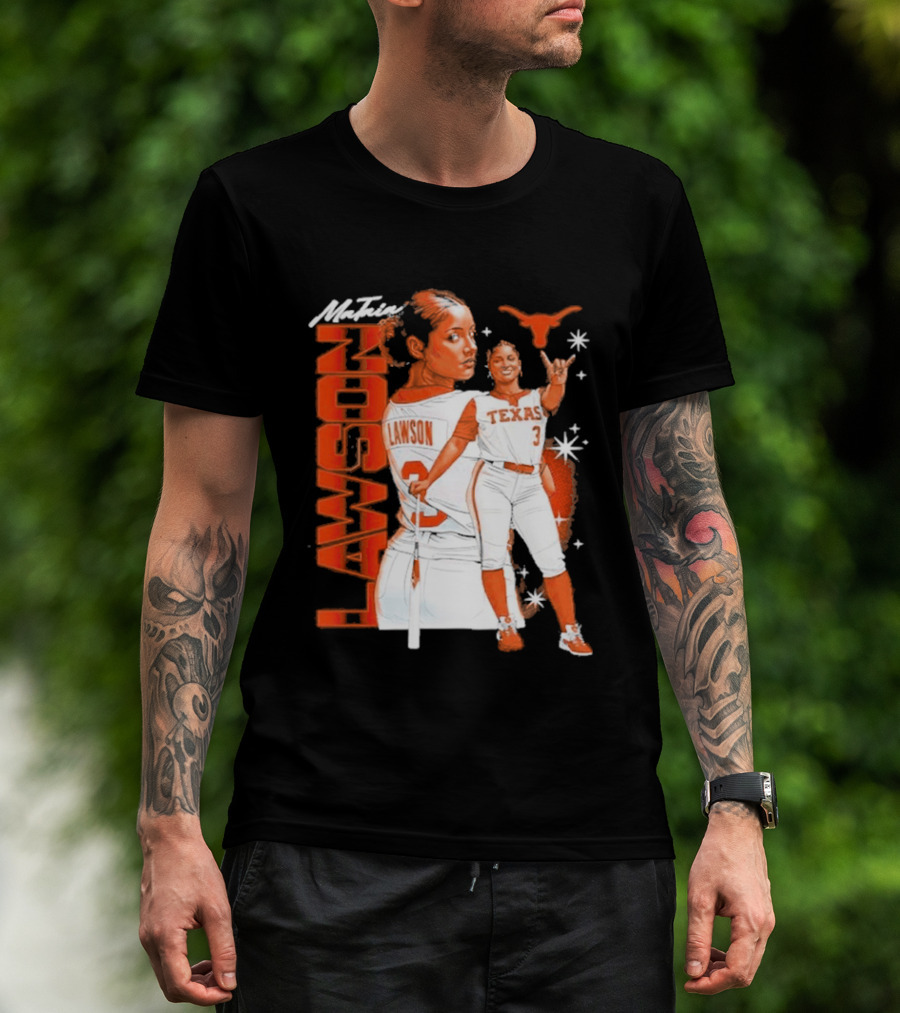 Mataia Lawson Texas Longhorns Softball Player Number 3 T-Shirt