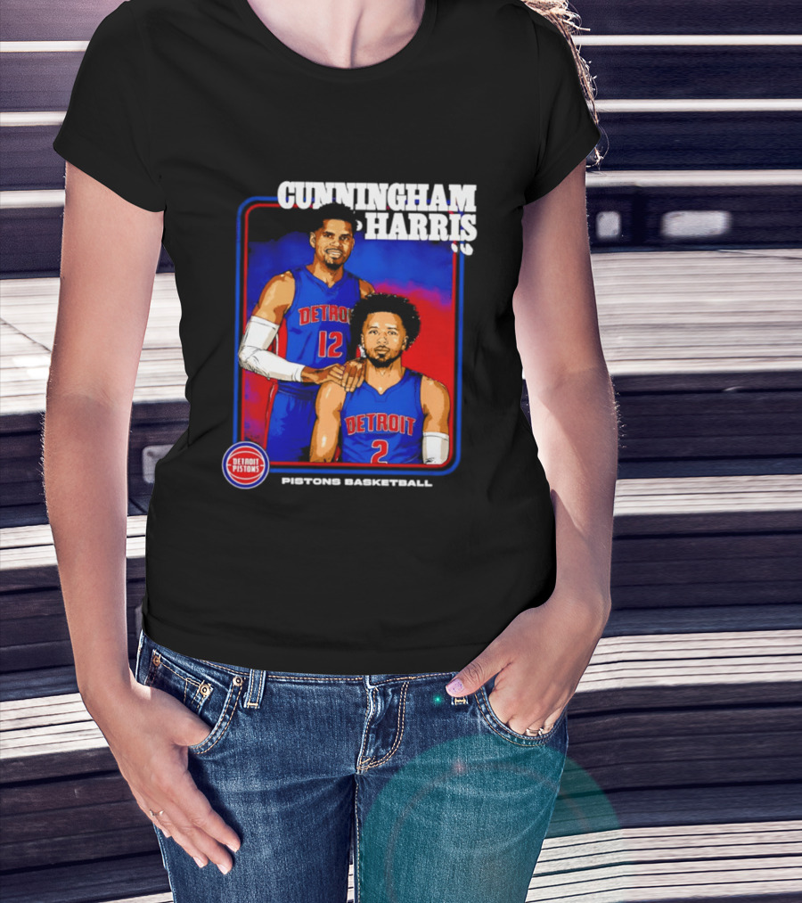 Cunningham Harris Detroit Pistons Basketball 2026 T-Shirt
