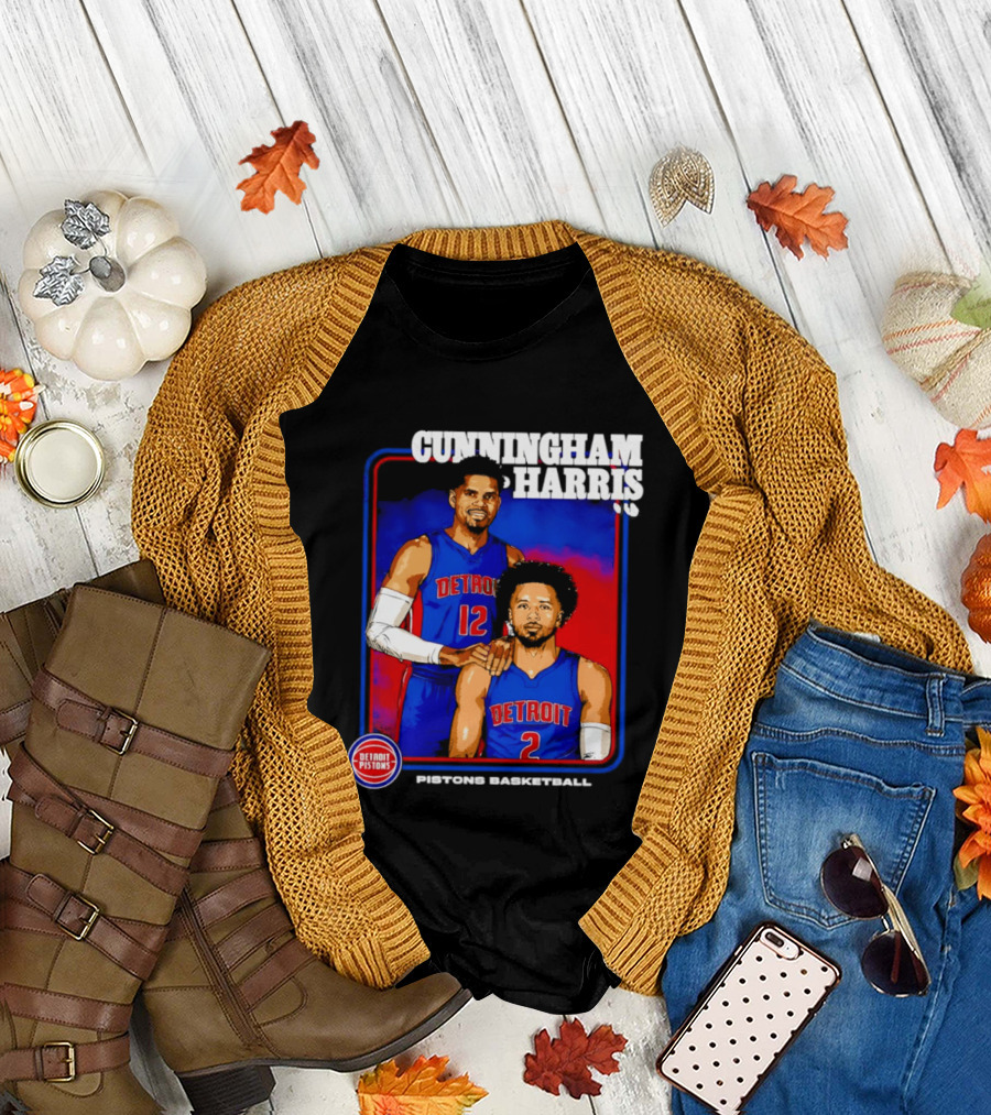 Cunningham Harris Detroit Pistons Basketball 2026 T-Shirt