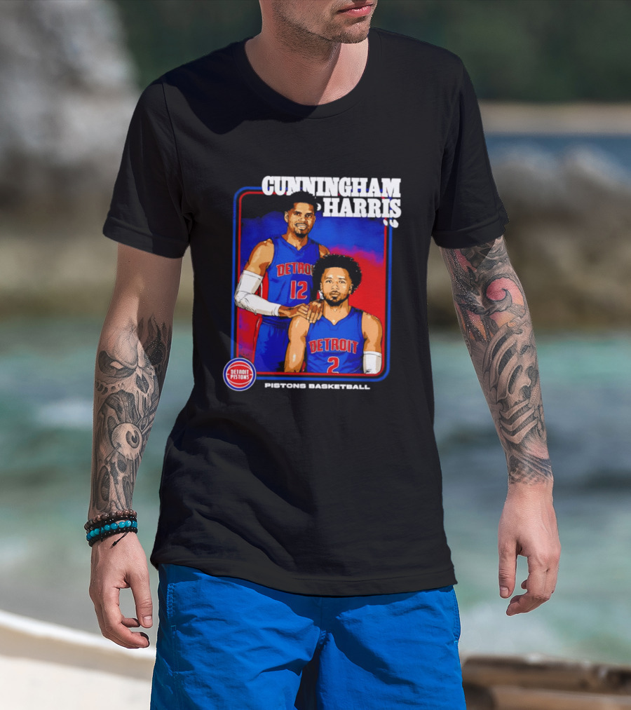 Cunningham Harris Detroit Pistons Basketball 2026 T-Shirt