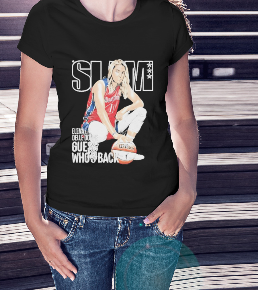 Elena Delle Donne Guess Who's Back Slam 238 Washington Basketball T-Shirt