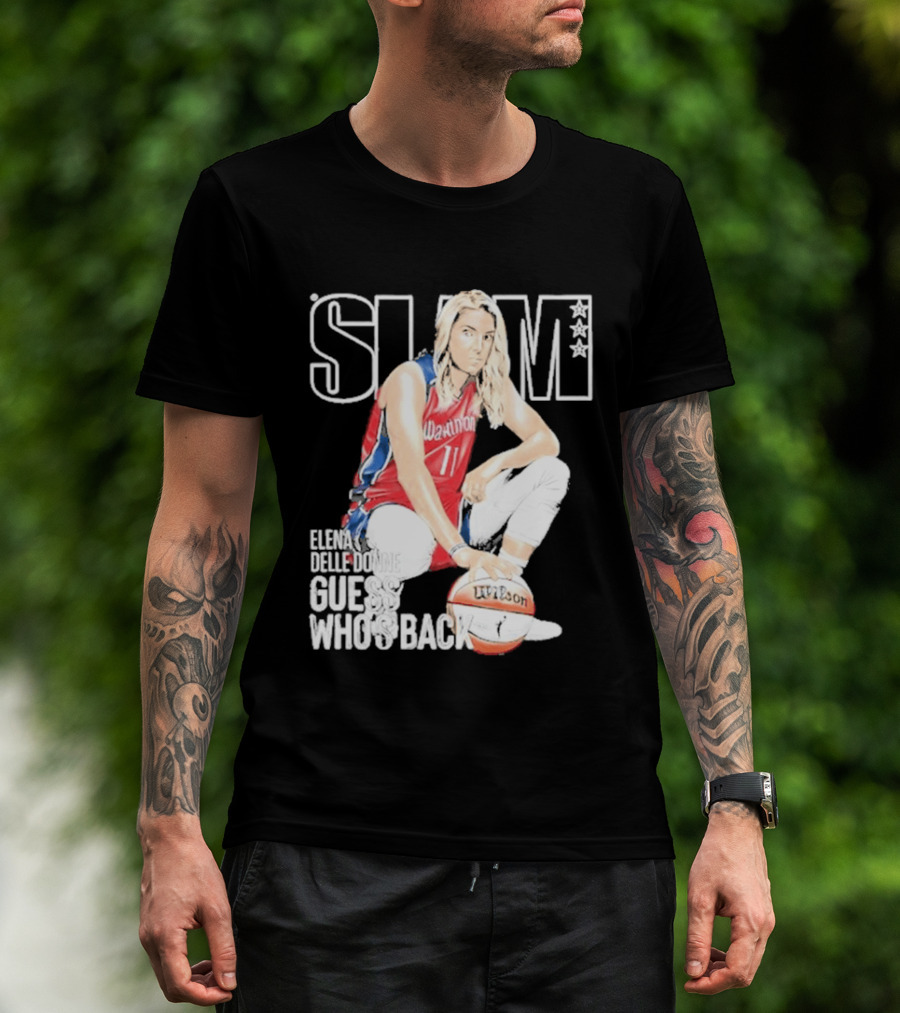 Elena Delle Donne Guess Who's Back Slam 238 Washington Basketball T-Shirt