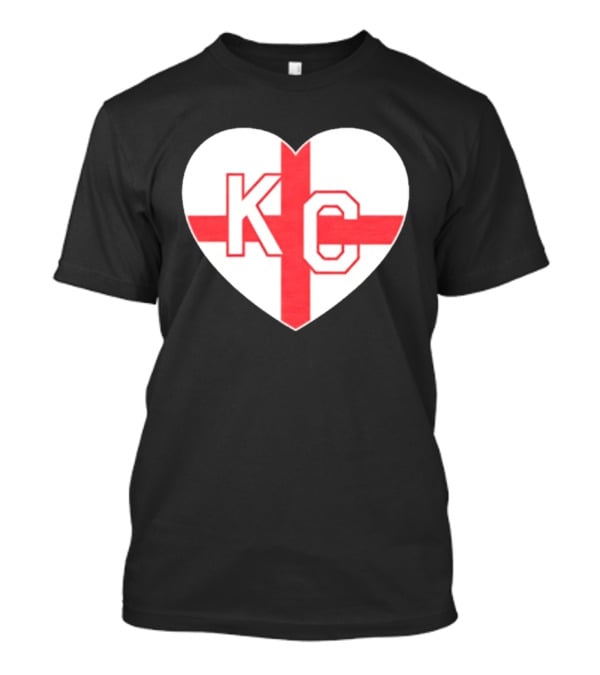 England Kansas City KC Heart Cross T-Shirt