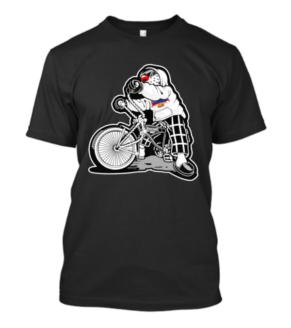 Foos Gone Wild Lowrider Bike Masked T-Shirt
