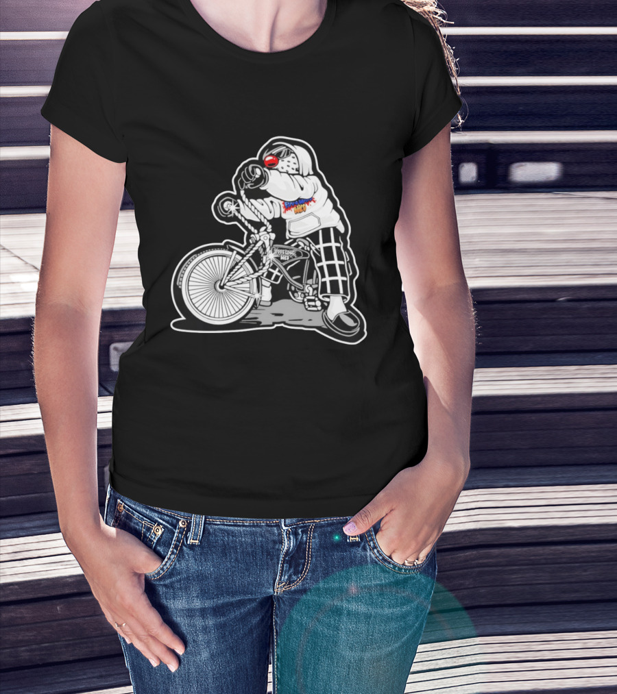 Foos Gone Wild Lowrider Bike Masked T-Shirt